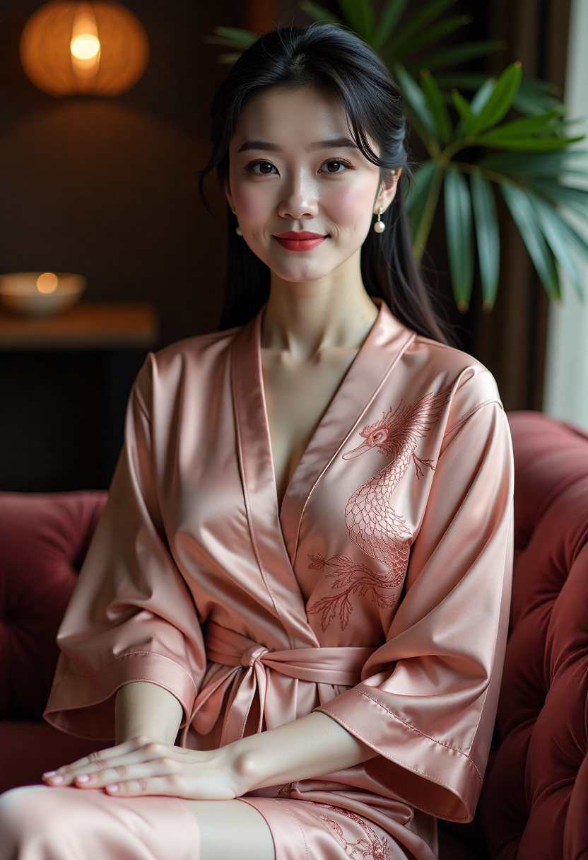 河边清晨场景